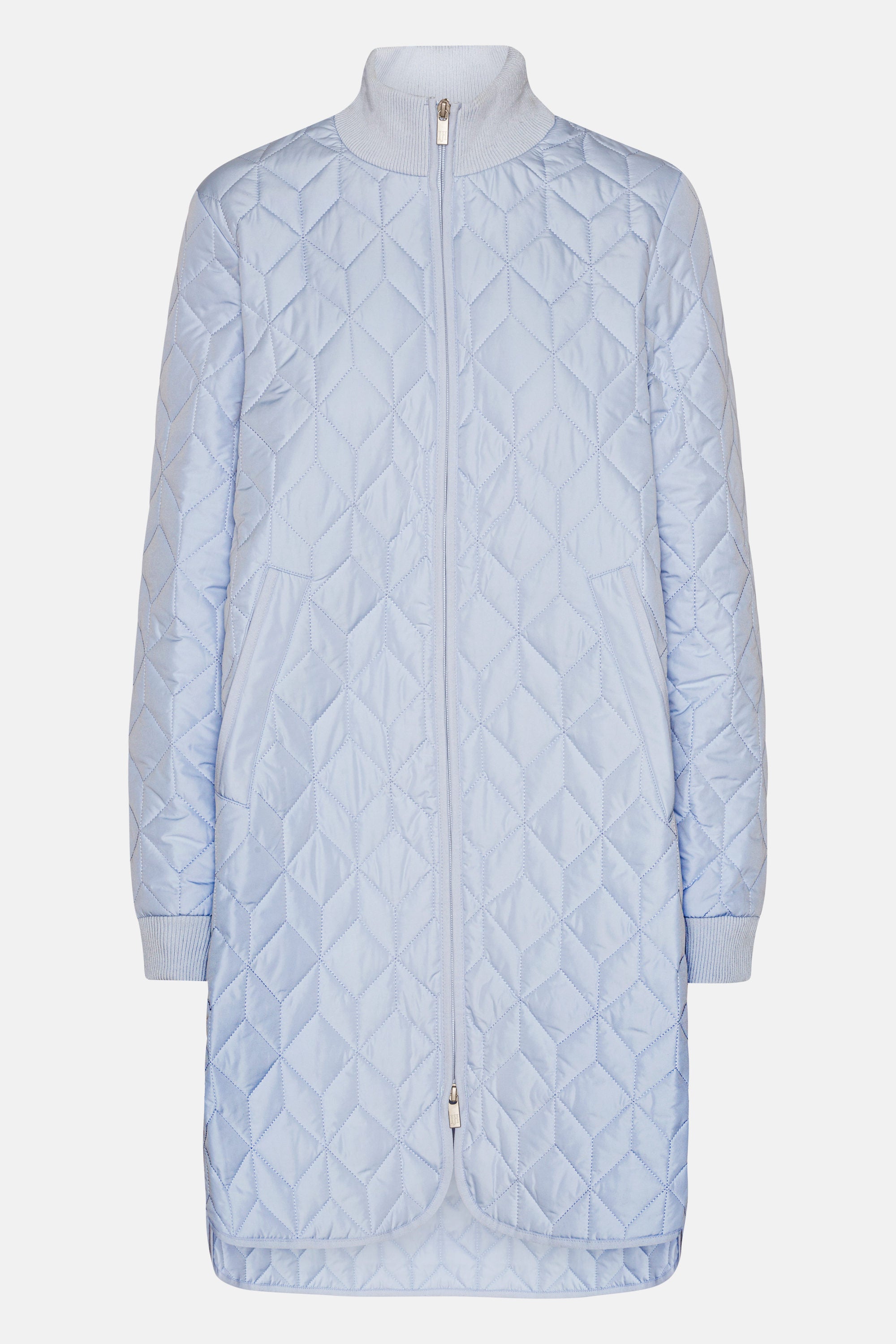 Langer Steppmantel - Heather